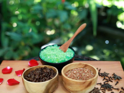 Coffee Body Scrub at Tunjung Sari Spa Nusa Dua